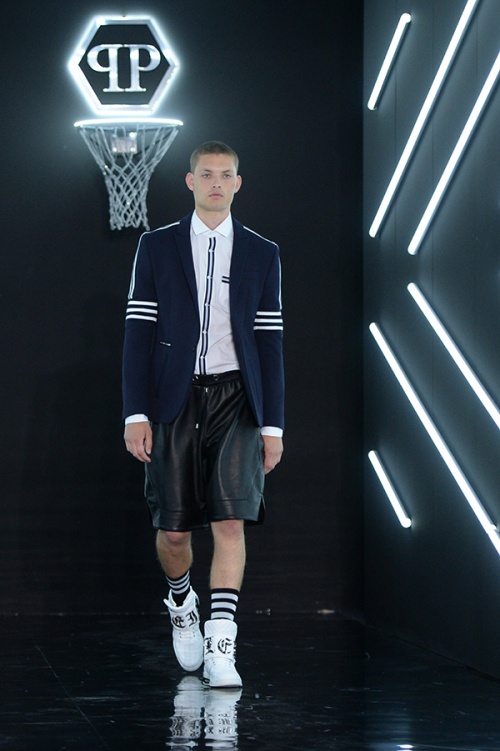 Creation for fashion house Philipp Plein during men's spring/summer 2017 (Credit: AFP Photo)